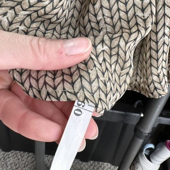 NWT ASTR Women's Chevron Print V Cut Out Back Maxi Dress Tan Large Boho Bohemian - Picture 10 of 16